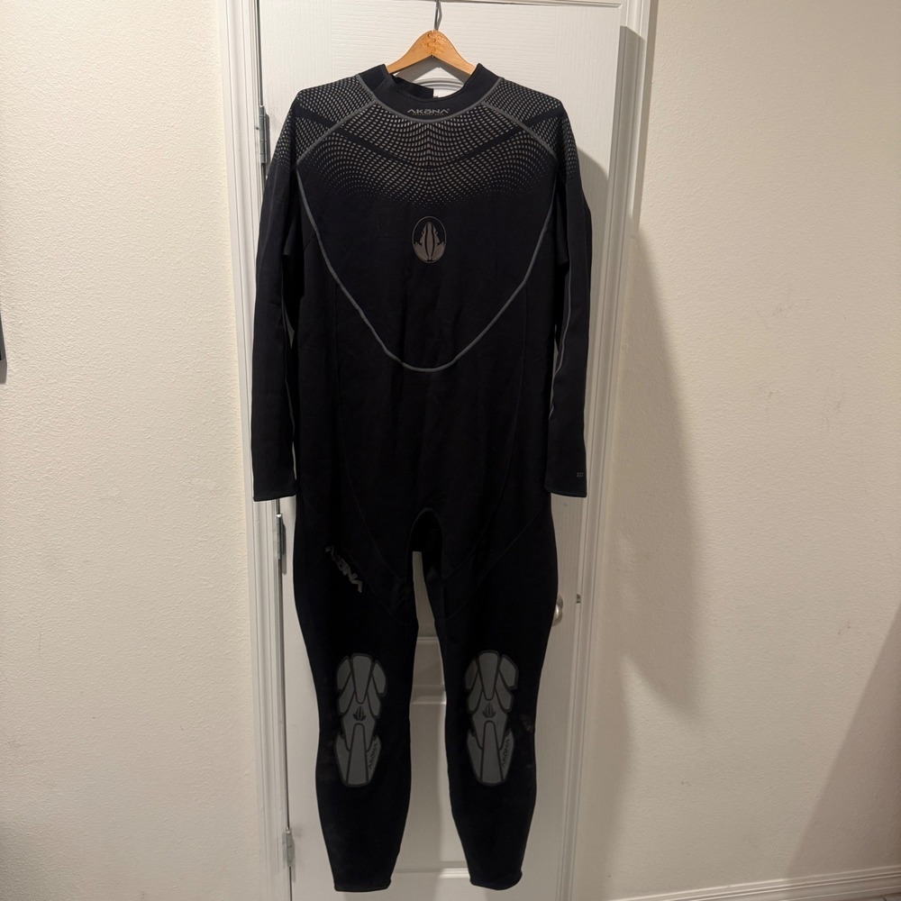 Akona 1mm Wetsuit Full Body Scuba Diving Snorkeling Suit Black Mens 5XL